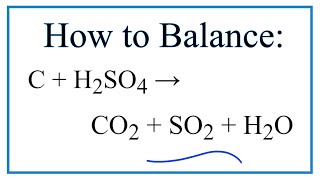 How to Balance C  H2SO4  CO2  SO2  H2O Carbon  Sulfuric acid [upl. by Brewer405]