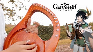 Genshin Impact Main Theme Lyre Harp Cover [upl. by Odlauso769]