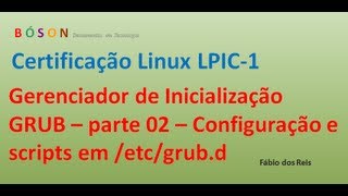 Carregador de Inicialização GRUB parte 2  Configuração e scripts em grubd  Linux [upl. by Aduhey]