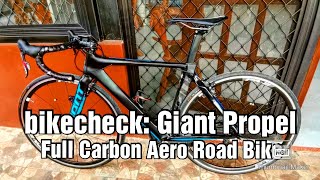 bikecheck Giant Propel Full Carbon Aero Road Bike [upl. by Domenico]