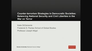 Katie DiClemente CounterTerrorism Strategies in Democracies National Security amp Civil Liberties [upl. by Assennej609]