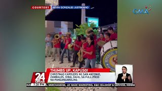 Christmas carolers ng San Antonio Zambales viral dahil sa fullprod na pangangaroling  24 Oras [upl. by Glanti]