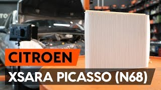 How to change pollen filter  cabin filter on CITROEN XSARA PICASSO N68 TUTORIAL AUTODOC [upl. by Dibbell]