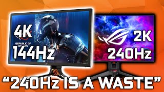 Is 240Hz a Waste  144Hz vs 240Hz Monitors [upl. by Rex791]