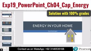 Exp19PowerPointCh04CapEnergy  Exp19 PowerPoint Ch04 Cap Energy  PowerPoint Chapter 4 Capstone [upl. by Early191]