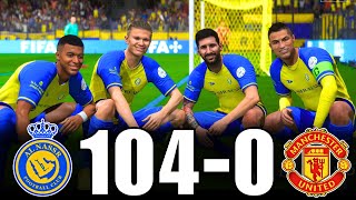 FIFA 23  RONALDO MESSI MBAPPE NEYMAR ALLSTARS  AlNassr 1040 Manchester United  PS5 4K 60FPS [upl. by Carlita833]