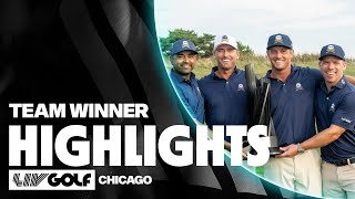 TEAM WINNER HIGHLIGHTS Bryson DeChambeaus Crushers Win At Bolingbrook  LIV Golf Chicago [upl. by Baese]