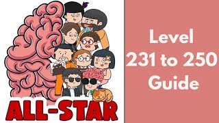 Brain Test AllStar  Fun Brain Teaser  Level 231 to 250 Guide [upl. by Raff]