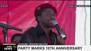 EFF gathers at Marikana koppie to mark its 10th anniversary [upl. by Ayhay]