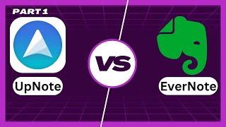 Review UpNote vs Evernote Tutorial Which is the better Note taking App Part 1 [upl. by Painter273]