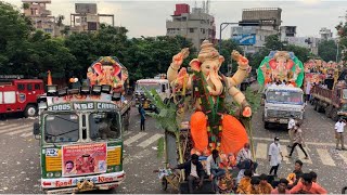 Ganesh Shobha Yatra  Ganesh visarjan in Hyderabad  Anant Chaturdashi  Ganesh immersion 2021 [upl. by Hezekiah]