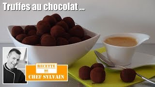 Truffes au chocolat  Recette par Chef Sylvain [upl. by Litsyrk]