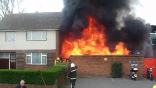 Motorcycle Store Fire in Witham April 2011 [upl. by Christa919]