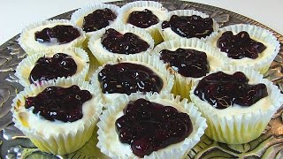 Bettys BlueberryTopped Cream Cheese Cupcakes  Super Bowl Dessert [upl. by Brader]