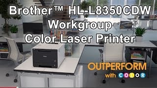 Wireless Color Laser Printer  Brother™ HLL8350CDW [upl. by Wilona]