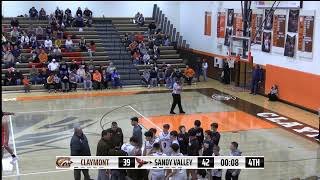 2024 Boys Varsity Basketball Claymont vs Sandy Valley [upl. by Ajad]