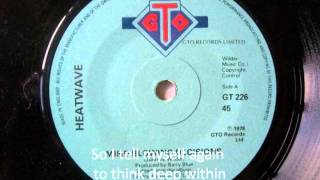 Mindblowing decisions  Heatwave with lyrics [upl. by Lanford731]