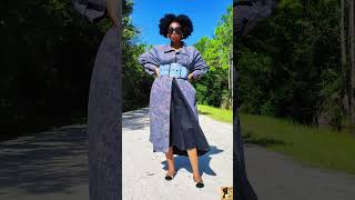 Belting a THRIFTED Coat for Fall  Fall Fashion  Fab Chic Modest thrifting fashion fashionweek [upl. by Annawot]