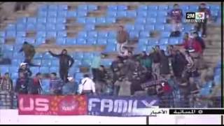 BOTOLA FAR VS MAS شغب في الملعب بين الجيش الملكي  المغرب الفاسي [upl. by Nivan887]