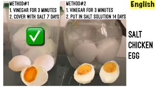 How to make Salted Egg  Salt egg  How to make Salted Chicken Eggs  Salt Preserved eggs [upl. by Calbert724]