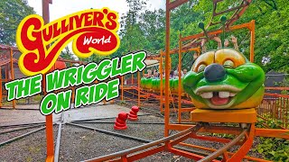 The Wriggler Coaster On Ride POV at Gullivers World Oct 2023 4K [upl. by Aerdnna]