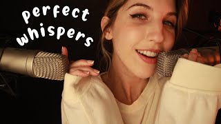 Perfect Breathy But Crispy Whispers ASMR [upl. by Boleslaw]