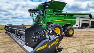 Final Preparations for Harvest With the BIGGEST Combine weve ever had 45 FEET [upl. by Lemcke]