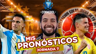 PRONÓSTICOS ELIMINATORIAS CONMEBOL⚽️🏆  JORNADA 7  APUESTAS DEPORTIVAS  FUTBOL SUDAMERICANO [upl. by Oribella]