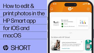 How to edit amp print photos in the HP Smart app for iOS and macOS  HP printers  HP Support [upl. by Trevorr]