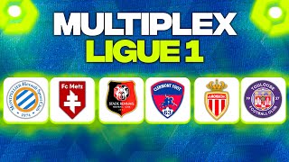 🔴 MULTIPLEX LIGUE 1 🔴 MONACO  TOULOUSE RENNES  CLERMONT MONTPELLIER  METZ  J22 L1 Direct Live [upl. by Anilok]