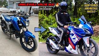 Indias best apache160 4v modified  tvs apache 4v bodykit [upl. by Sherline942]