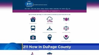 DuPage Co launches 211 help service connecting people with resources [upl. by Areemas]