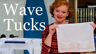 How to Sew Wave Tucks  Hand Washing Towel [upl. by Hakeber498]