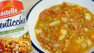 Receta Lentejas de Bote solo 10 minutos  cocina facil [upl. by Adnoraj971]