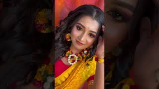 Haldi Makeup Look ❤️ makeup haldilook viral makeupartist makeuptutorial bdbride trending [upl. by Townie]