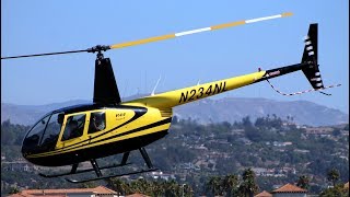 Robinson R44 Helicopter Engine Start Takeoff amp Landing  N234NL [upl. by Schell572]