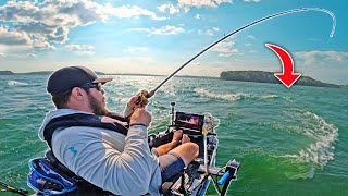 Fishing HEAVY Wind to WIN this Kayak Tournament [upl. by Fuhrman]