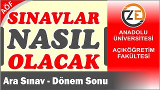 AÖF Açıköğretim Sınavları Nasıl Yapılıyor Geçme Notu Kaç Vize Final Nedir Harf Notları [upl. by Arliene]