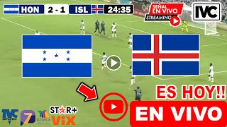 Honduras vs Islandia en vivo donde ver a que hora juega Honduras vs Islandia Amistosos 2024 hoy [upl. by Aknahs718]