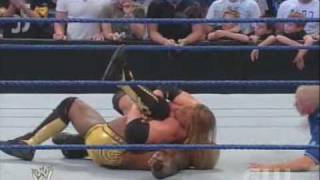 Triple H vs Shelton Benjamin 33 [upl. by Hartzell]