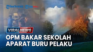 🔴Detikdetik OPM Bakar SMP di Papua Pegunungan Diduga Tak Mau Anakanak Bersekolah [upl. by Meeharbi]