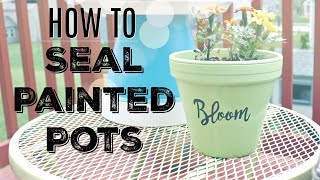 How to seal painted pots and why its so important [upl. by Kanor]