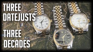 3 Rolex Datejust from 3 Different Decades [upl. by Nodarse377]