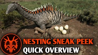 Nesting Sneak Peek Upcoming New Feature  Path of Titans [upl. by Seagraves708]