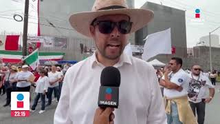 Realizan protesta trabajadores por la reciente aprobación del Poder Judicial  Noticias MTY [upl. by Slaughter]