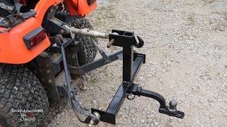 3 point drawbar trailer hitch homemade [upl. by Enelkcaj447]