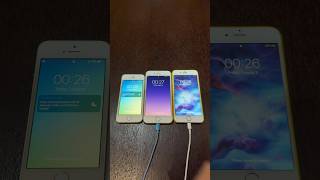 iPhone 5s vs iPhone 6 vs iPhone 6s boot up test shorts iphone5s iphone6 iphone6s ios [upl. by Urbain]