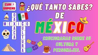 🇲🇽 CRUCIGRAMAS SOBRE MÉXICO 🇲🇽 [upl. by Adia]