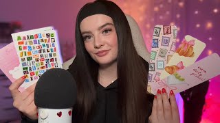 ASMR small business haul 🎀 the CUTEST stationery stickers bookmarks [upl. by Jeromy]