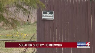 Squatter shot by homeowner [upl. by Galvin]